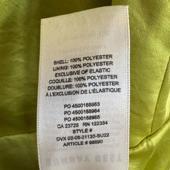NWT Aritzia Sunday Best Spencer Satin Mini Dress, Pear Green, Size S - Picture 10 of 11